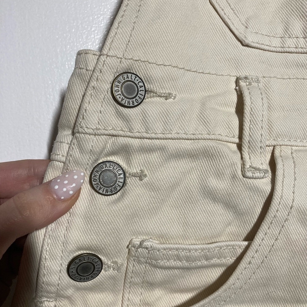 Brandy Melville John Galt Cream Utility Overalls - Picture 3 of 8